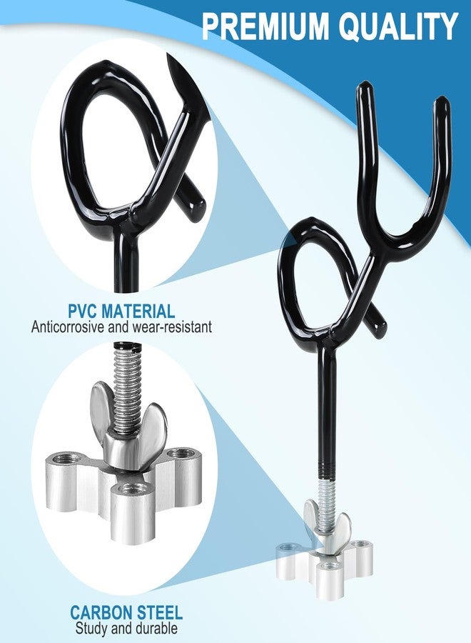 weyleity MYSPORT_6 8pcs of 20 Degree 4 Inch Sure Grip Steel Rod Holder with Mounting Base - Image 4