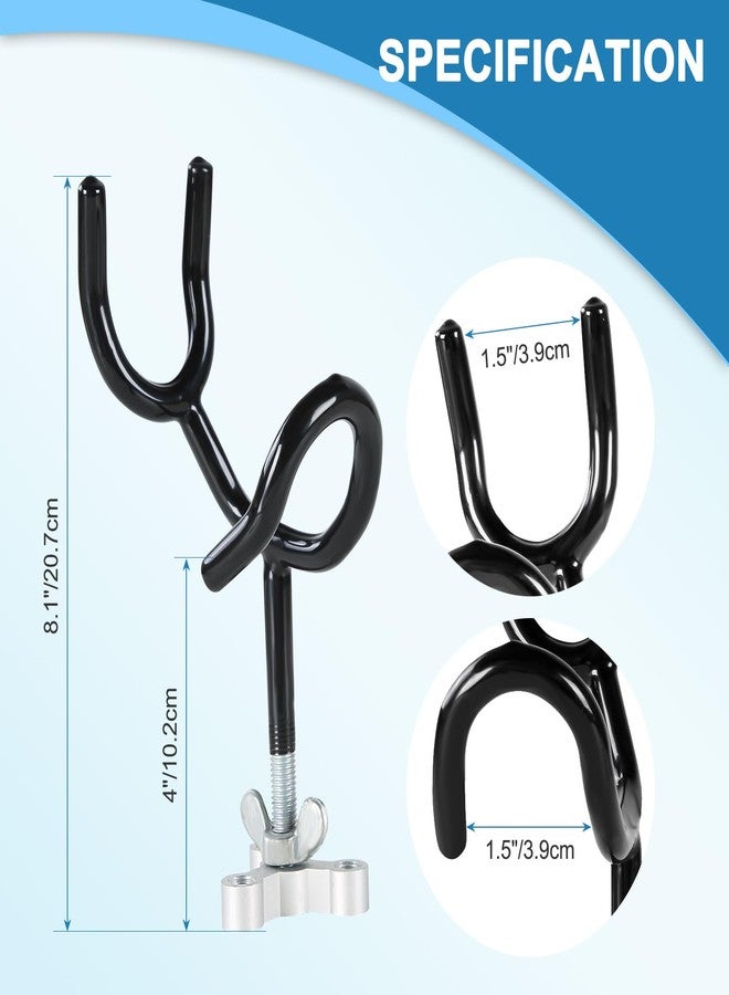 weyleity MYSPORT_6 8pcs of 20 Degree 4 Inch Sure Grip Steel Rod Holder with Mounting Base - Image 3