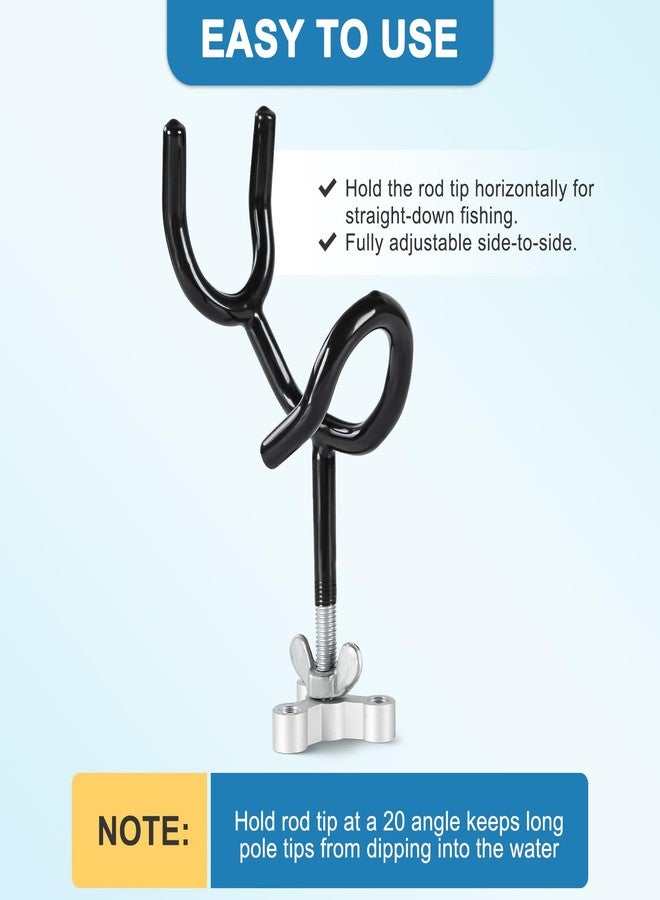 weyleity MYSPORT_6 8pcs of 20 Degree 4 Inch Sure Grip Steel Rod Holder with Mounting Base - Image 5