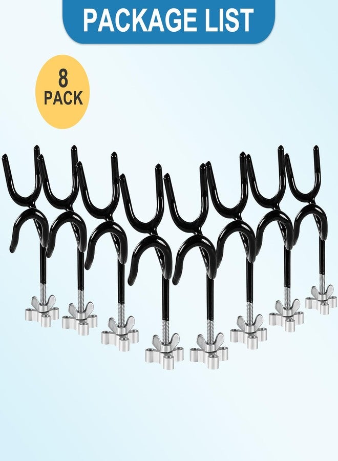 weyleity MYSPORT_6 8pcs of 20 Degree 4 Inch Sure Grip Steel Rod Holder with Mounting Base - Image 2