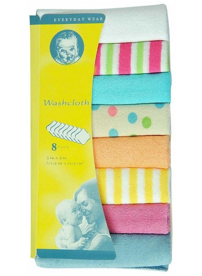 DOMENICO - Cotton Baby Napkin Washcloths For New Bornwashable Napkin Hankies Soft Face Towelswashcloth For Baby Newborn Babies Extra Soft & Absorbent Towels For Baby Sensitive Skin - Image 1