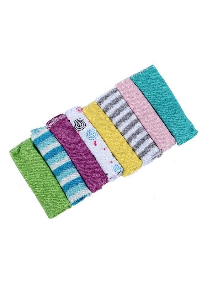 DOMENICO - Cotton Baby Napkin Washcloths For New Bornwashable Napkin Hankies Soft Face Towelswashcloth For Baby Newborn Babies Extra Soft & Absorbent Towels For Baby Sensitive Skin - Image 1
