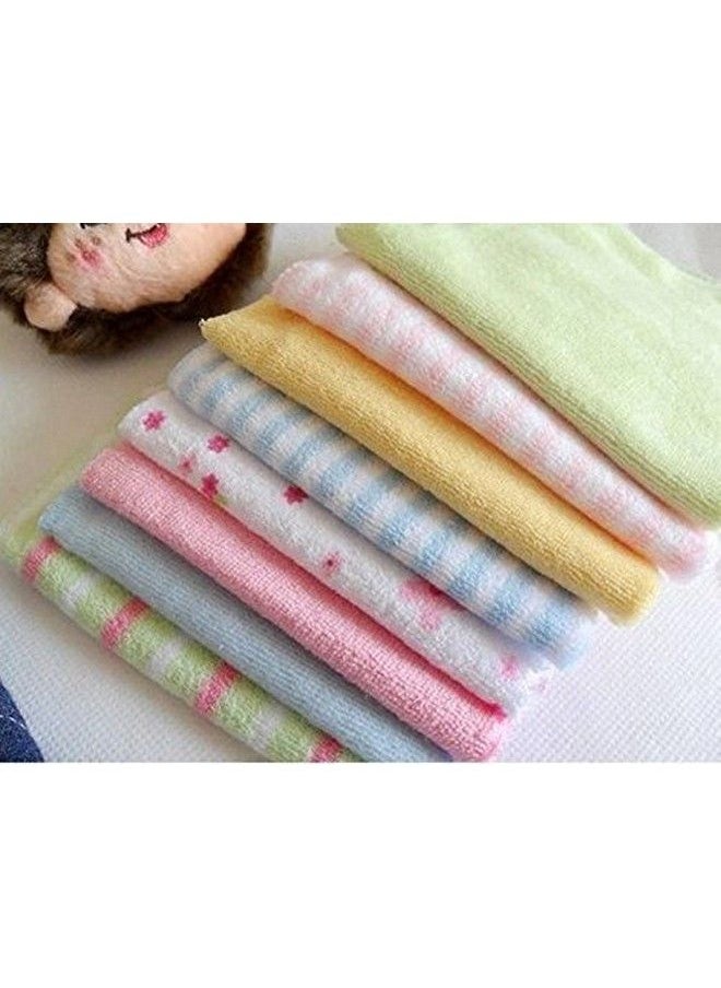DOMENICO - Cotton Baby Napkin Washcloths For New Bornwashable Napkin Hankies Soft Face Towelswashcloth For Baby Newborn Babies Extra Soft & Absorbent Towels For Baby Sensitive Skin - Image 1