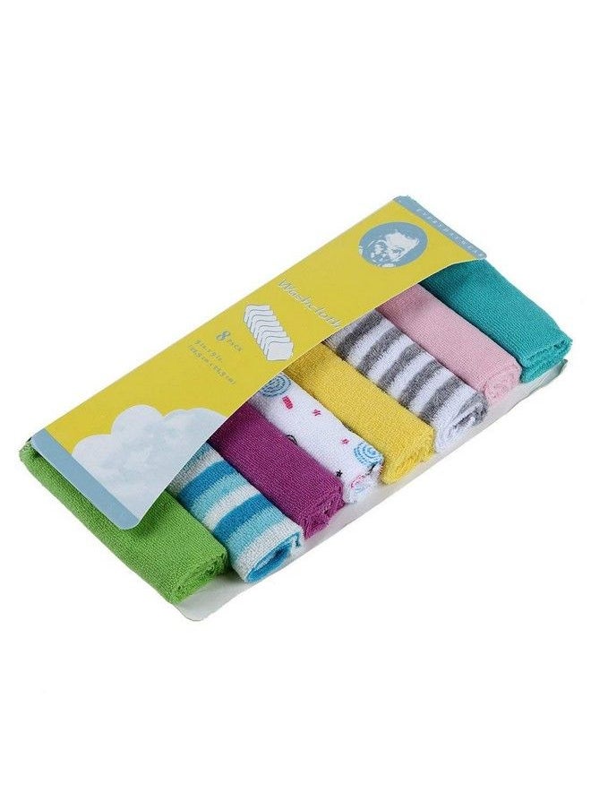 DOMENICO - Cotton Baby Napkin Washcloths For New Bornwashable Napkin Hankies Soft Face Towelswashcloth For Baby Newborn Babies Extra Soft & Absorbent Towels For Baby Sensitive Skin - Image 1