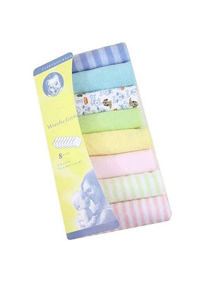 DOMENICO - Cotton Baby Napkin Washcloths For New Bornwashable Napkin Hankies Soft Face Towelswashcloth For Baby Newborn Babies Extra Soft & Absorbent Towels For Baby Sensitive Skin - Image 1
