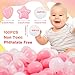 RoundFunny 100 Pieces Pink White Clear Plastic Balls for Ball Pit Five Pointed Star Heart Round Ocean Soft Toy 217 Inch for Baby Kid Playpen Friendship Party Decoration - Image 4