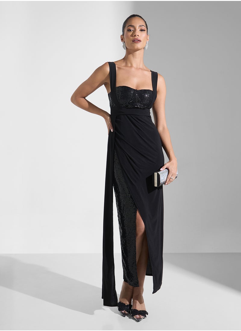 Ella Limited Edition - Embellished Dress With Slit - Image 1