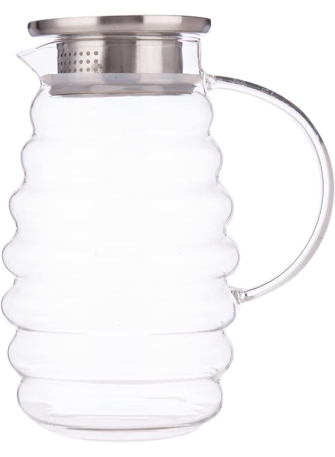 AKDC Glass Jug L(12CM) XW(12CM) XH(21CM) Transparent - Image 2
