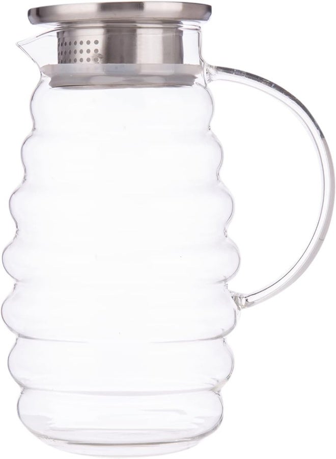 AKDC Glass Jug L(12CM) XW(12CM) XH(21CM) Transparent - Image 5