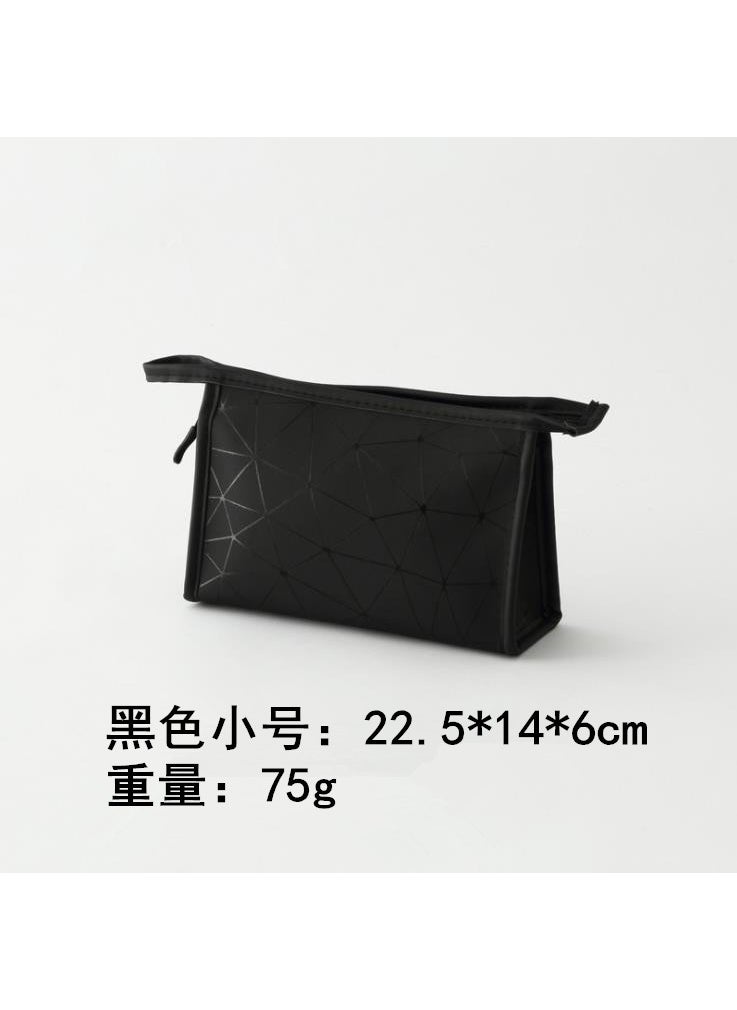 Generic - Korean Style Cosmetic Bag Large Capacity WaterproofElegant black small size Elegant black small size - Image 1