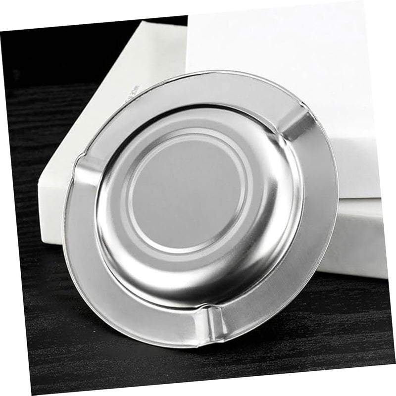 Stainless Steel Windproof Ashtray With Lid 10PCS For Home Office Bar Cafe Patio - Image 5