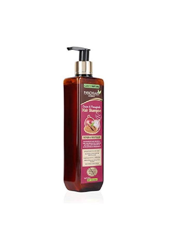 Panchvati Onion Fenugreek Hair Shampoo 300 ml No Sulphate No Parabens No Silicon & salt  - Image 4