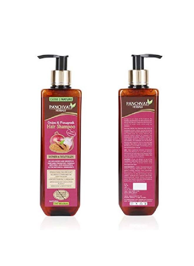 Panchvati Onion Fenugreek Hair Shampoo 300 ml No Sulphate No Parabens No Silicon & salt  - Image 3