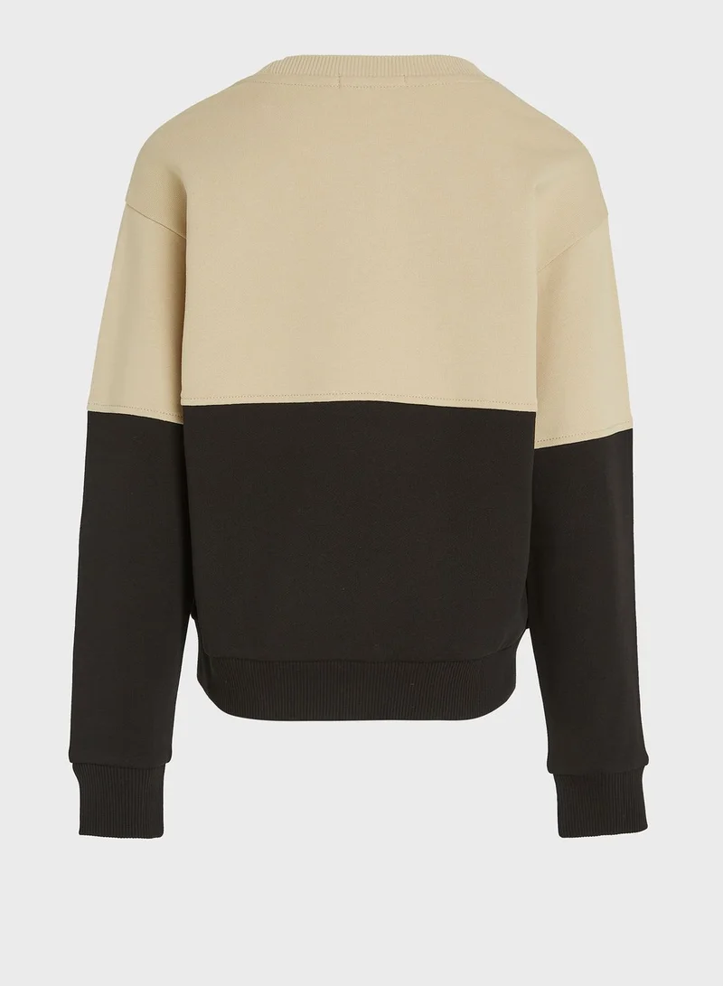 Calvin Klein Jeans Kids Color Block Sweatshirt & Sweatpants Set