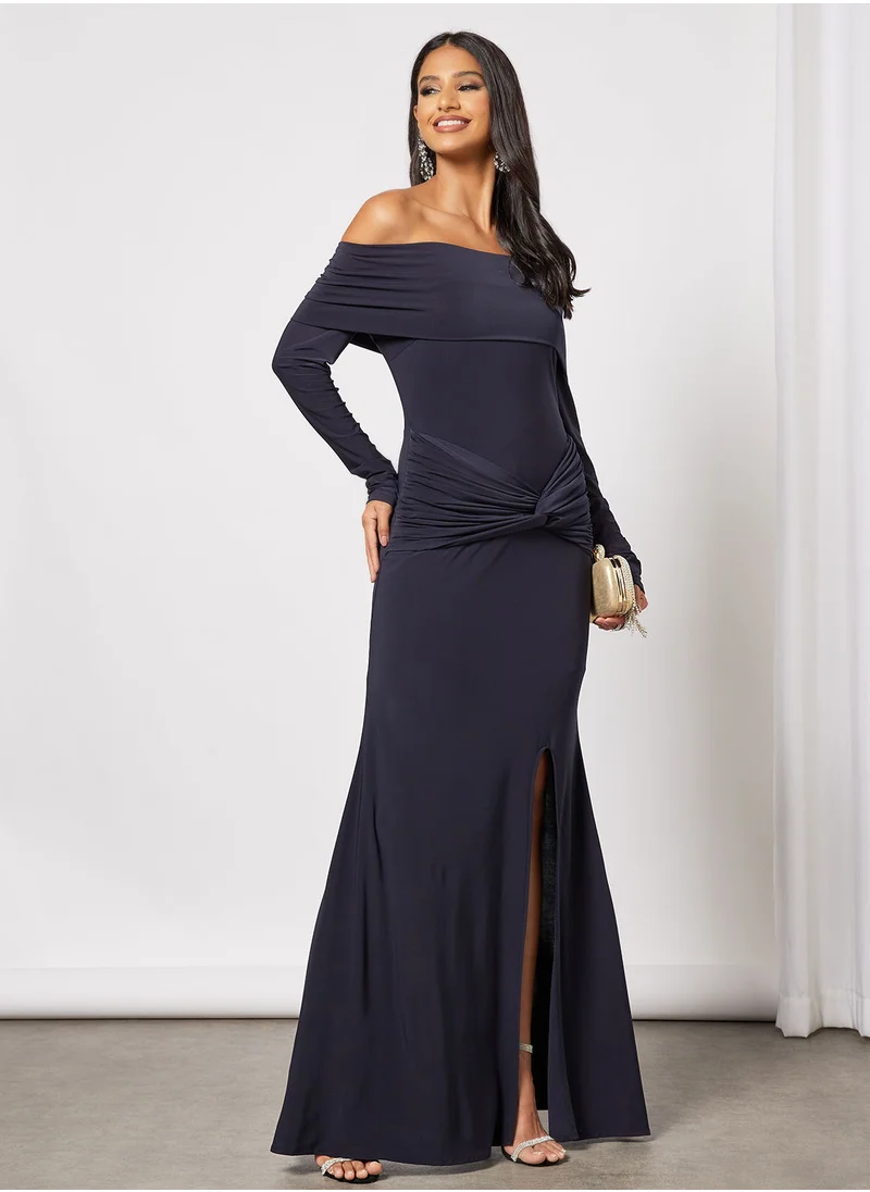 Zoey Off Shoulder Long Sleeve Dress