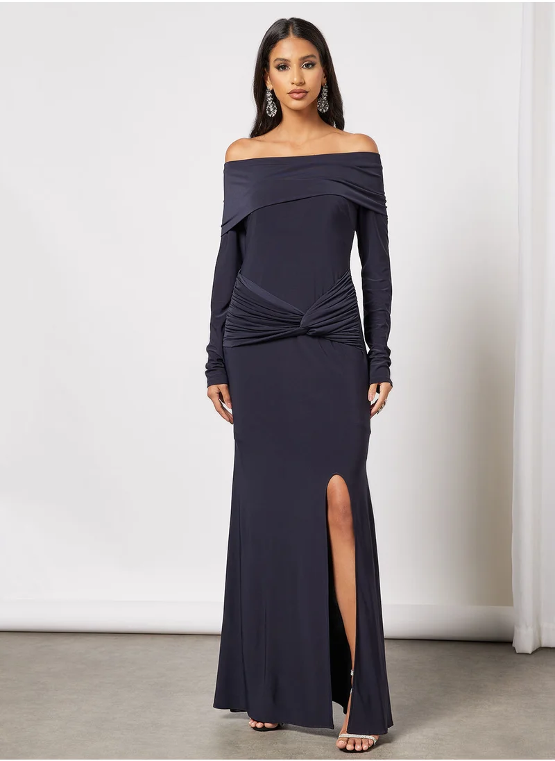 Zoey Off Shoulder Long Sleeve Dress
