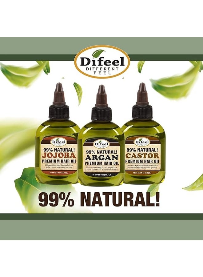 difeel 99% Natural Blend Flax Seed Premium Hair Oil, Nourishes And Strengthens, Improves Elasticity - 75ml - Image 5