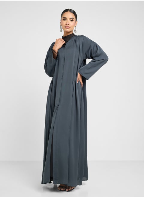 Abaya With Back Pleat & Sheila