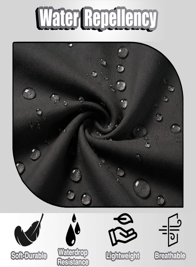 TOSHE Waist Apron with 3 Pockets Waterdrop Resistant Premium Cotton Waitress Apron 10 Color Option Server Apron (2, Black) - Image 5
