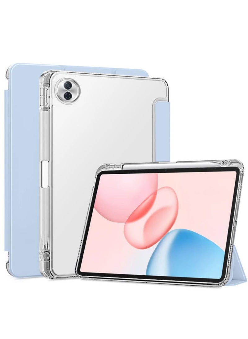 عام غطاء مغناطيسي مع حامل متوافق مع هونر باد 10 12.1 بوصة 2025 - بفتحة قلم 【إيقاظ/نوم تلقائي】، غطاء خلفي شفاف من TPU خفيف الوزن مقاوم للصدمات