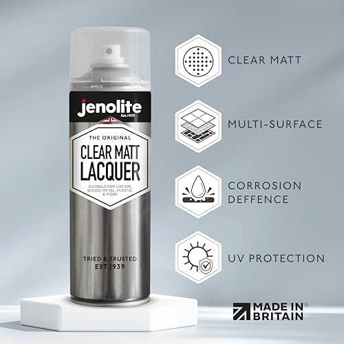 JENOLITE Clear Matt Lacquer | CRYSTAL CLEAR FINISH | Enhances & Protects Surface and Paintwork from Corrosion & UV Damage with Non-Yellowing Sealer | 500ml (16.9fl oz) - Image 2