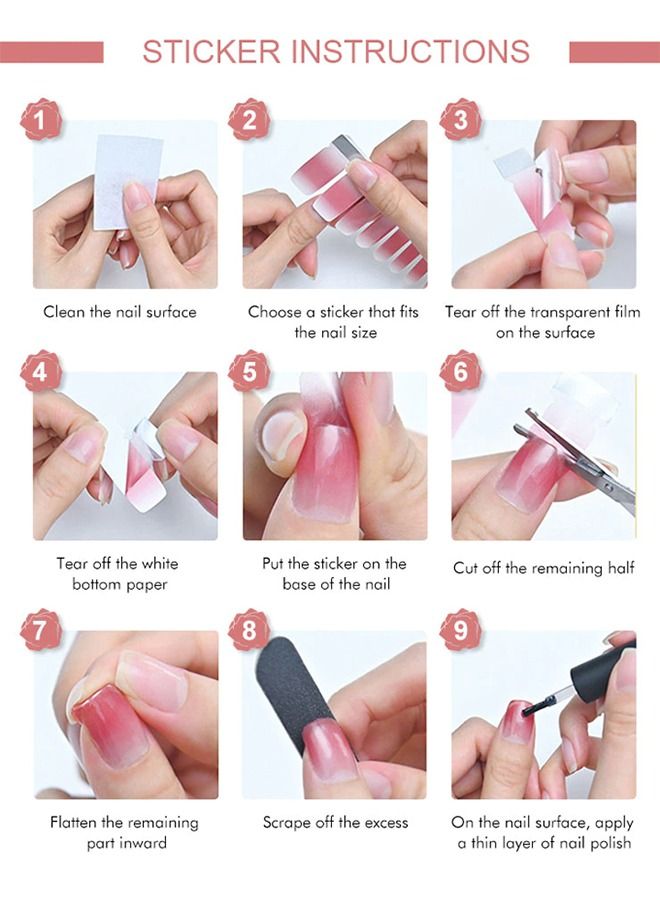 خيشة 24قطعة ستيكر للأضافر بتصاميم عصريه - Image 2