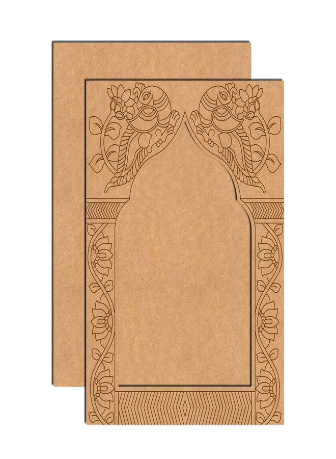 Wrapping Studio لوح MDF من WRAPPING STUDIO لفن ليبان - قوالب تصميم جاروكا جاهزة للقص والرسم والمشاريع اليدوية - خشب MDF صديق للبيئة، 12 × 9 بوصة، مثالي لأفكار الهدايا الإبداعية، مجموعة من قطعتين - Image 2