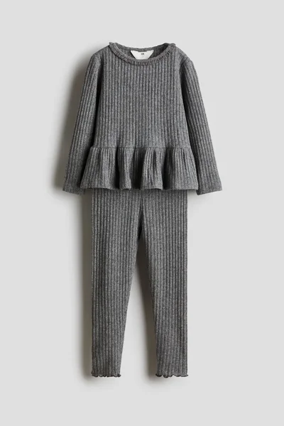 اتش اند ام 2-Piece Rib-Knit Set