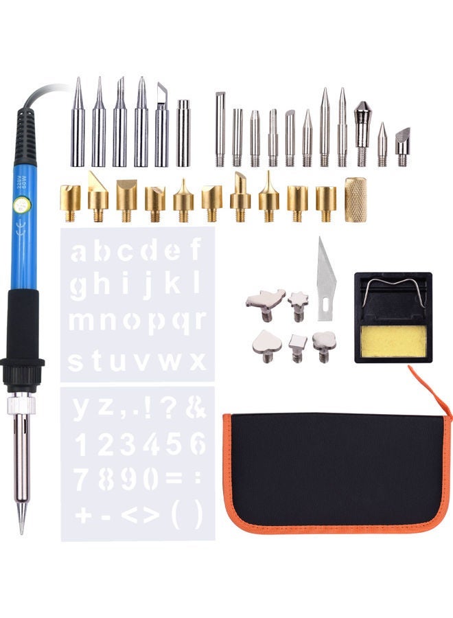 NIBEMINENT 39-Pieces Wood Burning Tool Kit Multicolour - Image 1