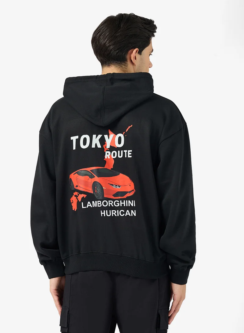 سفنتي فايف Back Graphic Hoodie