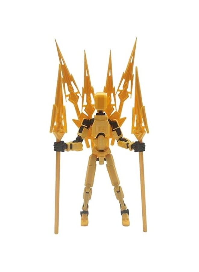 مجسم شخصية تيتان 13 تيتان 13 ديمي 13 لاكي 13 لاكي 13، مجسم ثلاثي الابعاد متعدد المفاصل قابل للتحريك لرسوم متحركة ستوب موشن لديكور سطح المكتب للبالغين (تشاو ما) - Image 1