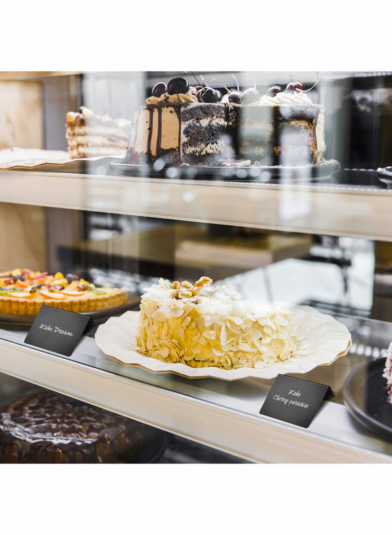 Zikra 10 Pack Mini Chalkboard Signs 10 x 7 cm for Food Party Buffet Tables Bakery Small Chalkboard Sign Mini Chalkboard Signs for Food Chalkboard Buffet Signs Table Sign Chalkboard - Image 4