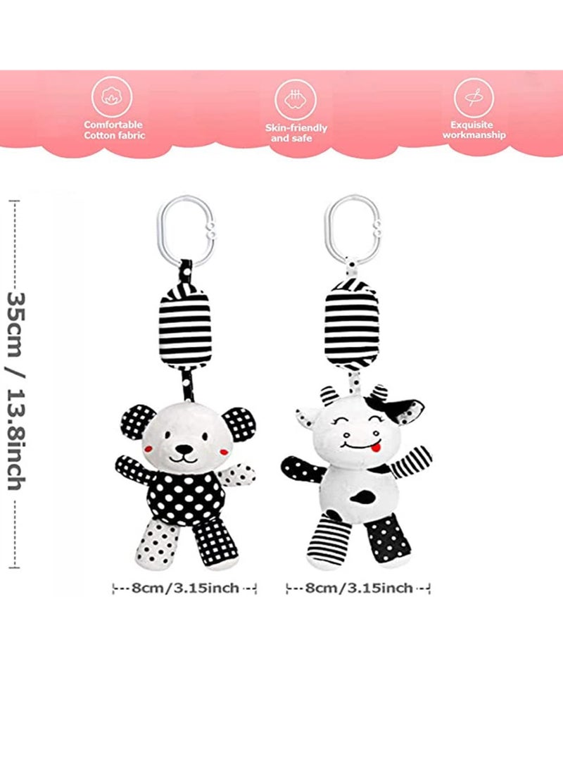 Colorful Baby Car Seat Spiral Plush Toys, Sensory Hanging Rattles for Crib Mobile, Perfect Gift for Newborns and Infants - Image 2