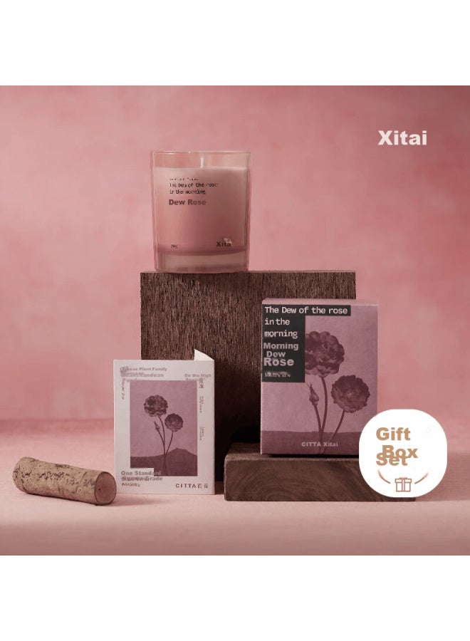 CITTA Xitai Jinshan Rose Series Scented Candle Gift Box Wedding Favors Morning Dew Rose - Image 1