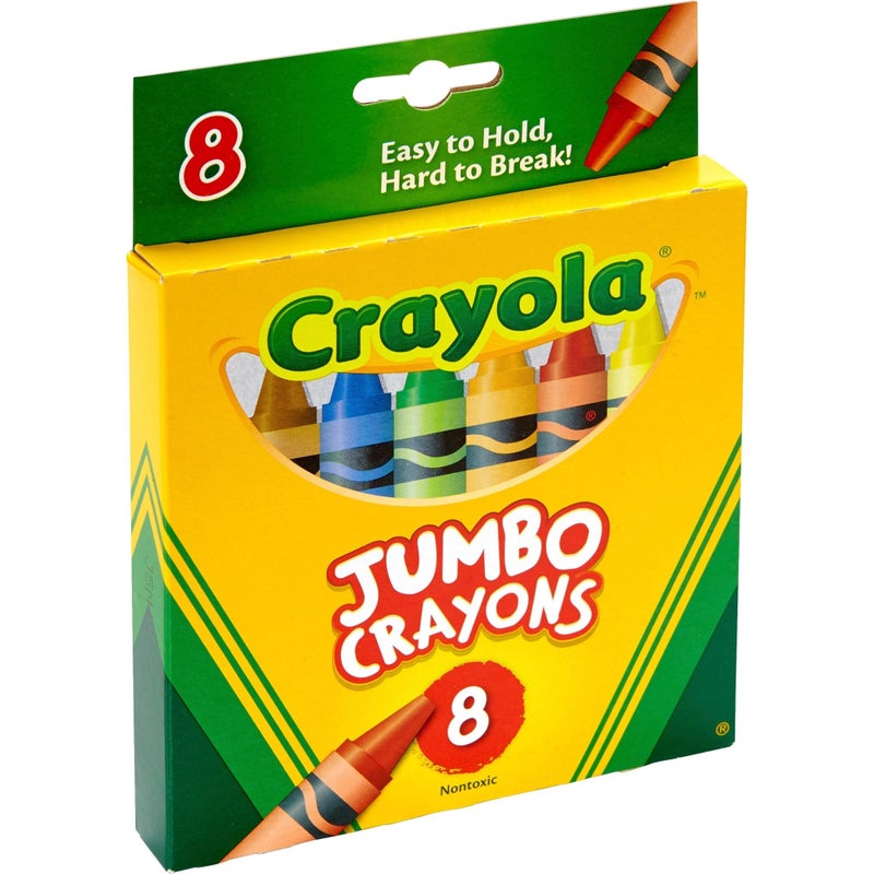 Crayola Jumbo Crayons, 8 Toddler Crayons, Assorted Colors - Image 5