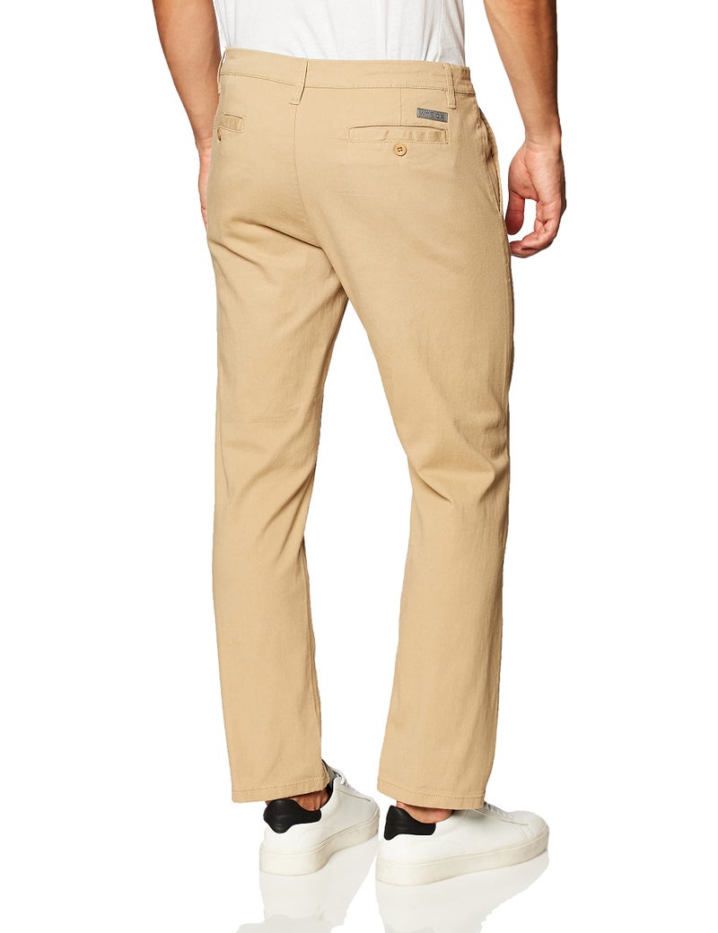 WT02 Men's Long Basic Stretch Skinny Chino Pant, Light Khaki(New), 34X32 - Image 3