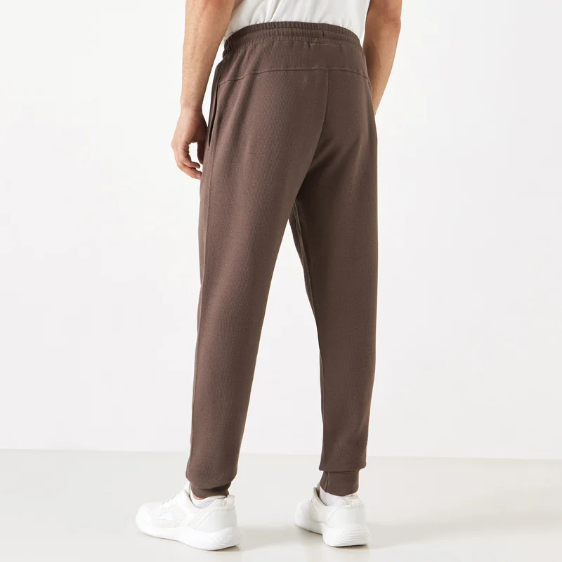 ADOT by Splash Textured Joggers with Drawstring Closure and Pockets