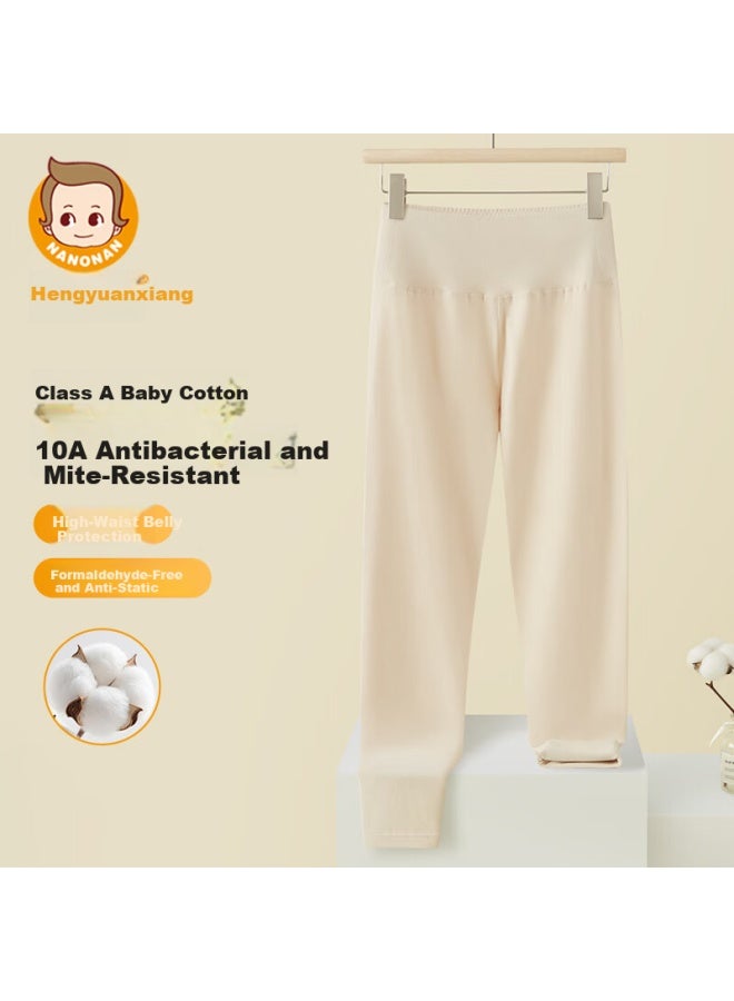 Girls' Teen Cotton Autumn High-Waist Thin Warm Pants Single Piece Cotton Thermal Leggings For Middle And High School Students