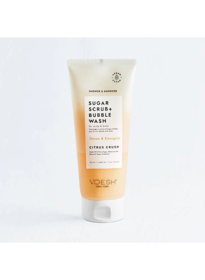 Voesh Sugar Scrub + Bubble Wash Citrus Crush - Image 2