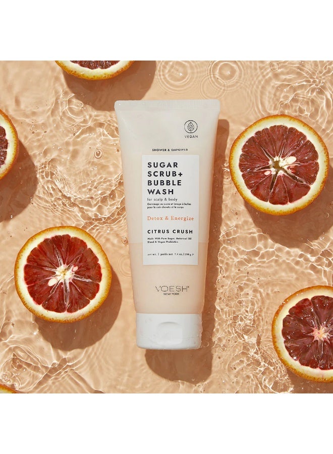 Voesh Sugar Scrub + Bubble Wash Citrus Crush - Image 1