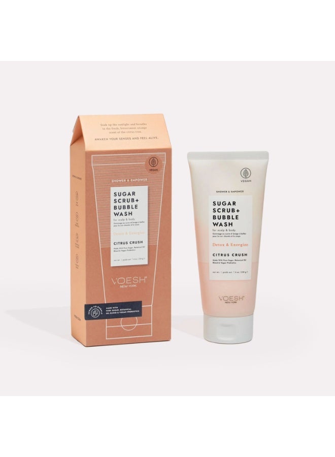 Voesh Sugar Scrub + Bubble Wash Citrus Crush - Image 3