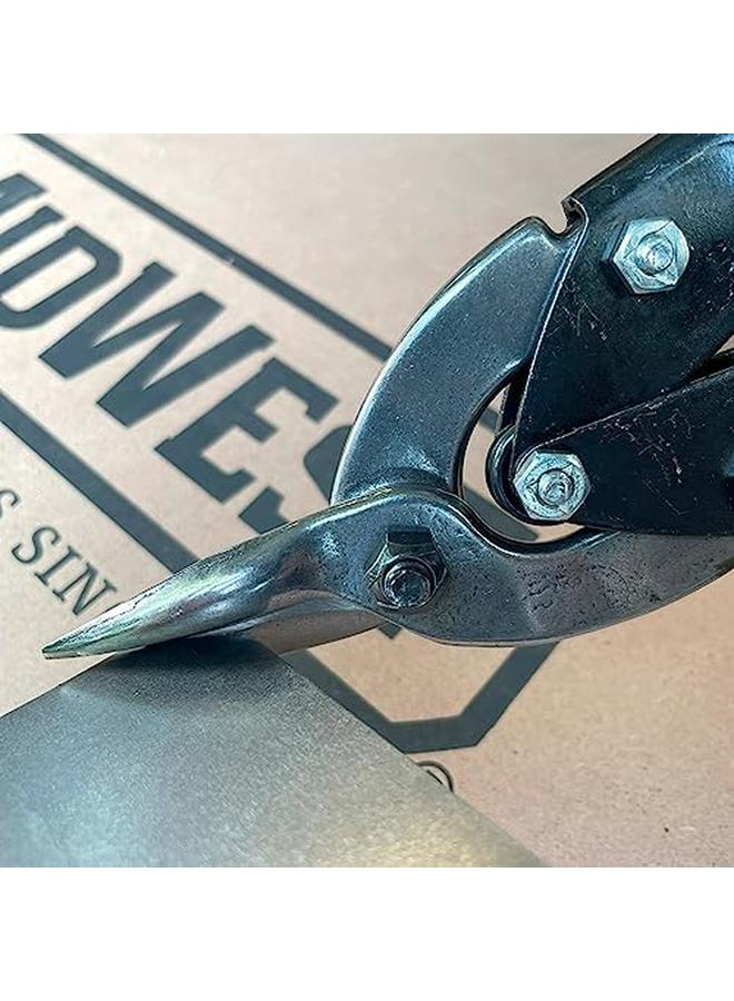 Midwest Aviation Snip Right Cut Regular Tin Cutting Shears With Forged Blade And Kush'N Power Comfort Grips Mwt 6716R - Image 4