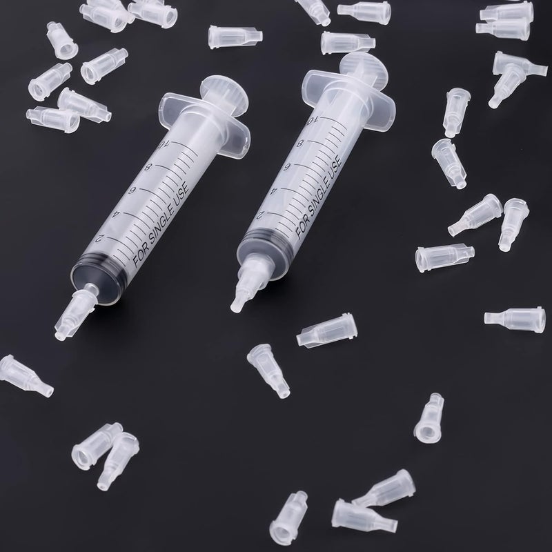 أيكس أغطية أطراف المحاقن من AIEX، 300 قطعة، لقفل لور، أغطية أطراف الإبر، أغطية محاقن مع صندوق تخزين لطرف المحقنة المنزلق (شفاف) أحجام عالمية مرنة - Image 4