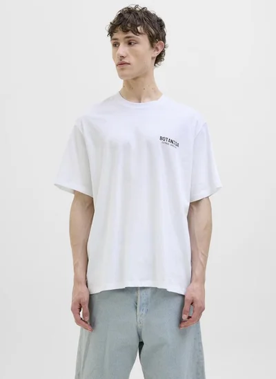 JACK & JONES Printed Crew Neck Regular Fit T-Shirt