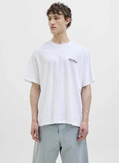 JACK & JONES Printed Crew Neck Regular Fit T-Shirt