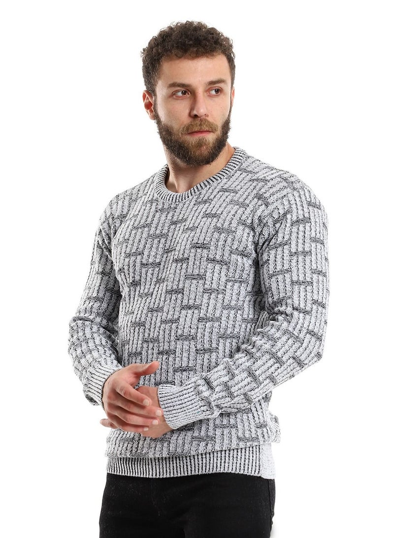 سيزار بلوفر صوف رجالي مزود بتصاميم متعددة - Image 2