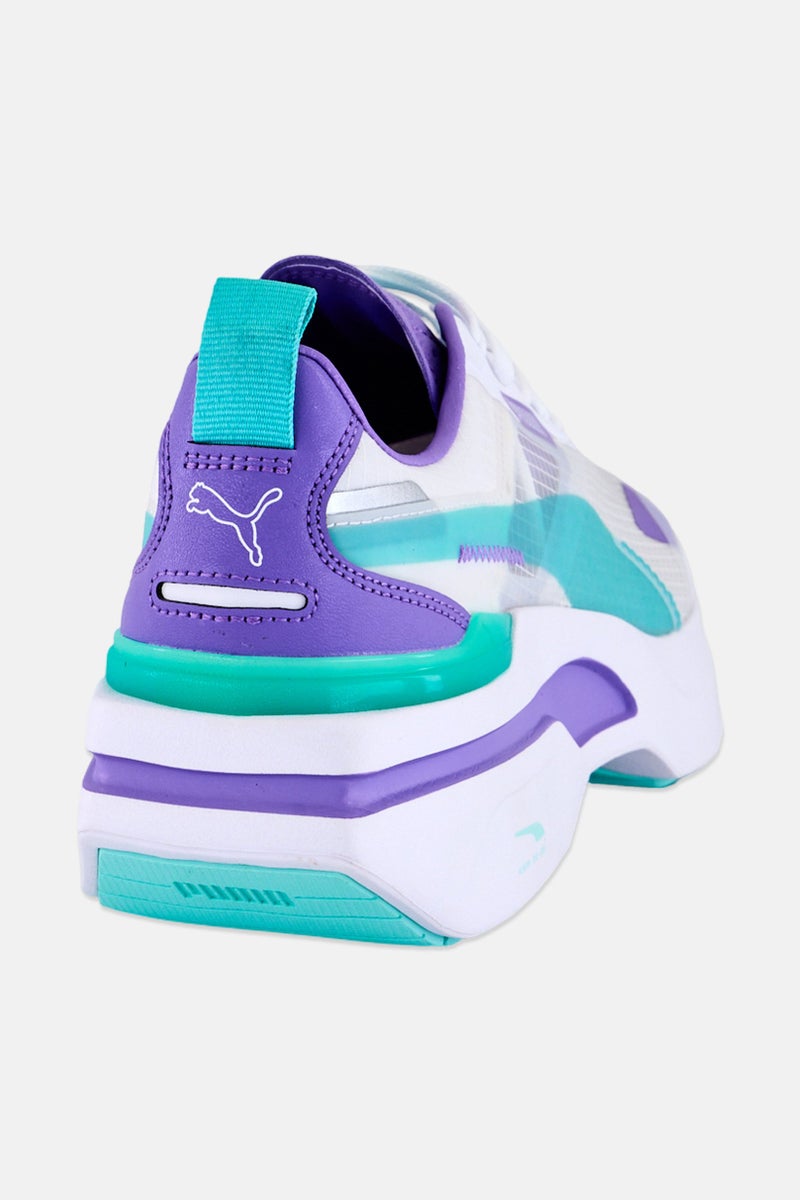 PUMA Women Kosmo Rider Lace Up Running Shoes, Multicolor - Image 3