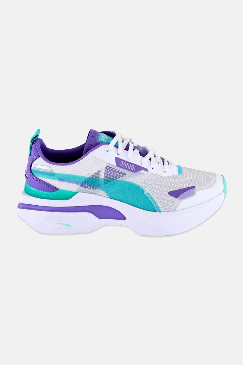 PUMA Women Kosmo Rider Lace Up Running Shoes, Multicolor - Image 4