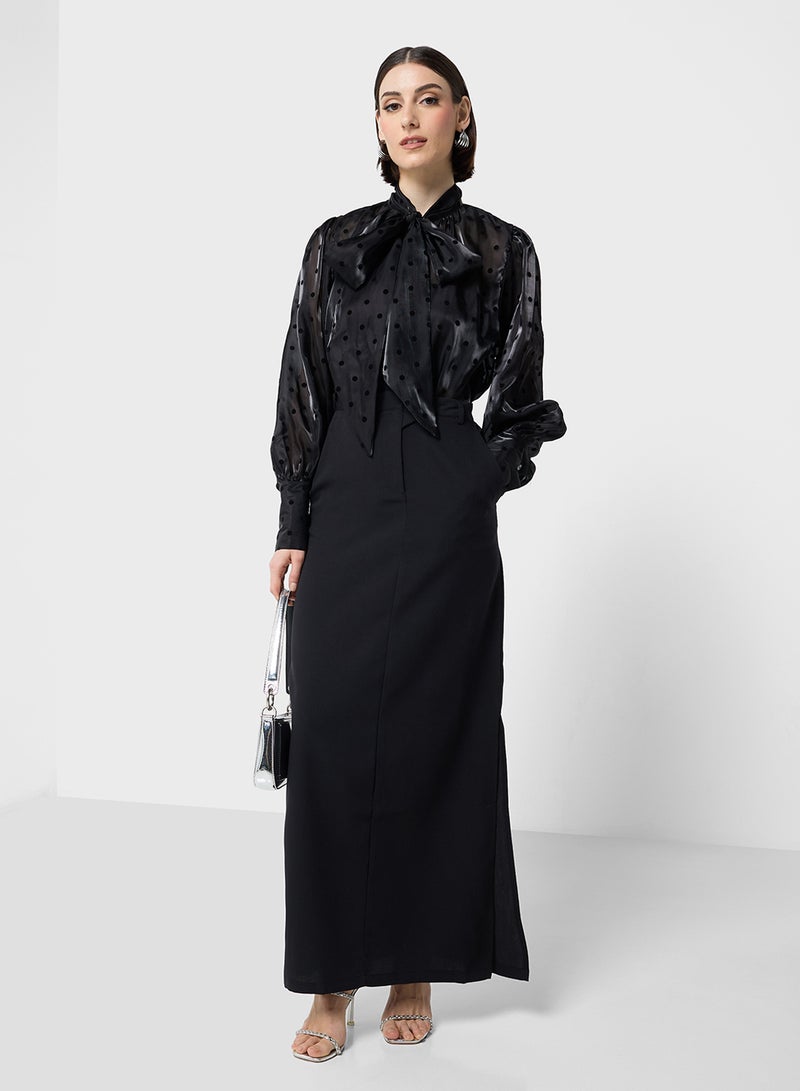ELLA Skirt With Slit Detail  - Image 1