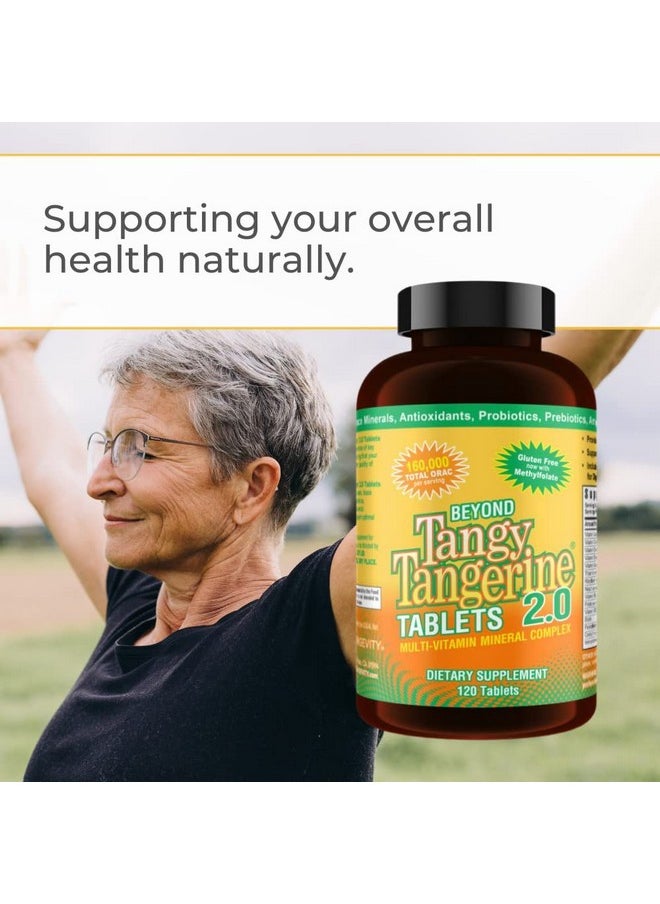 youngevity Beyond Tangy Tangerine 2.0 Multivitamin & Mineral Complex Made With Natural & Whole Foods ; 160000 Orac ; 120 Tablets 1Pack  - Image 5